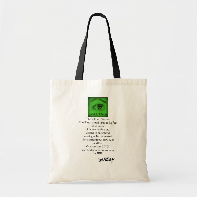 Tote o bolsa das canvas do Olho-Engodo do unASLEEP, (Frente)