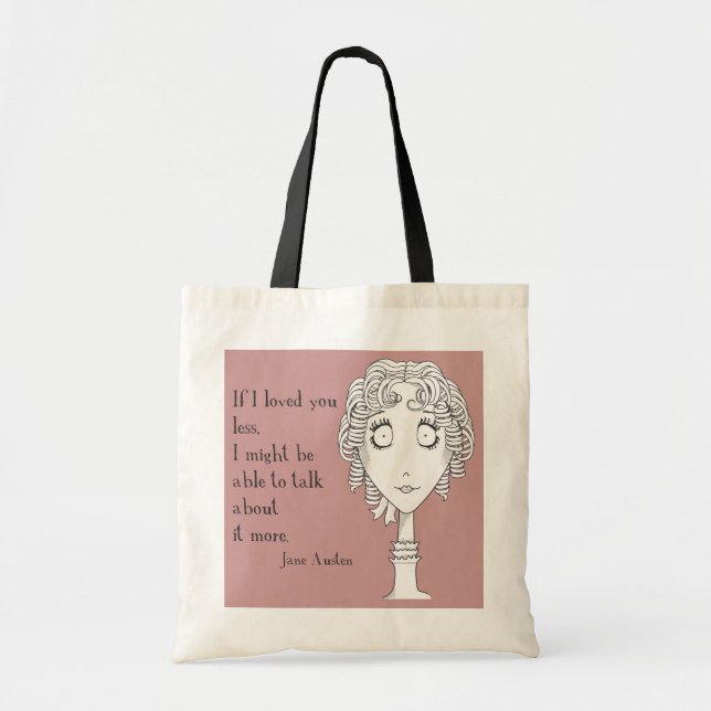 Tote O bolsa das citações de Jane (Frente)