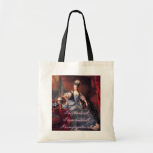 Tote O bolsa das citações de Marie Antoinette