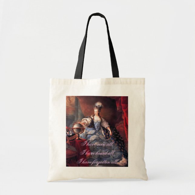 Tote O bolsa das citações de Marie Antoinette (Frente)