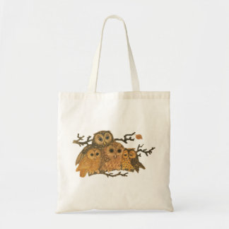 Tote O bolsa das corujas do vintage