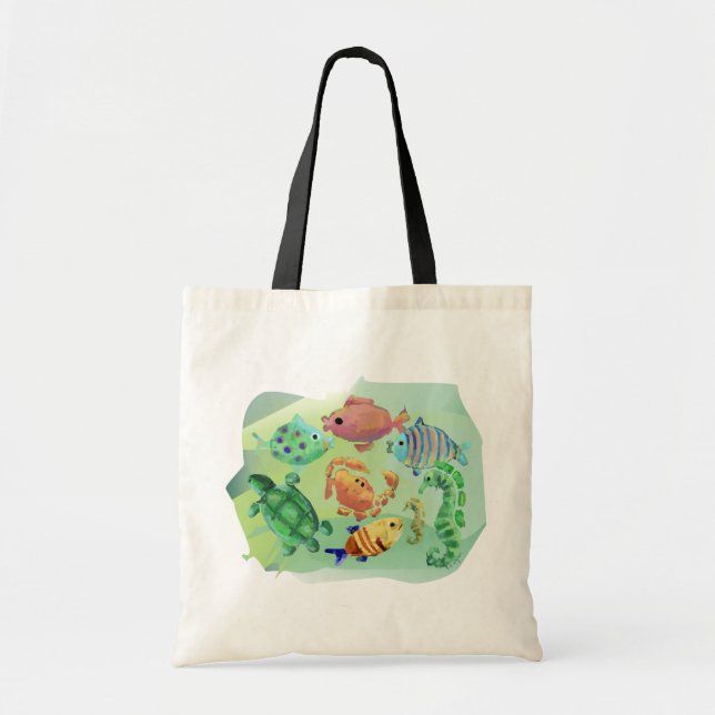 Tote O bolsa das criaturas do mar (Frente)