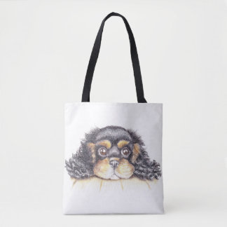 Tote O bolsa das letras grandes com o filhote de