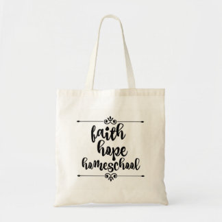 Tote O bolsa de Homeschool da esperança da fé