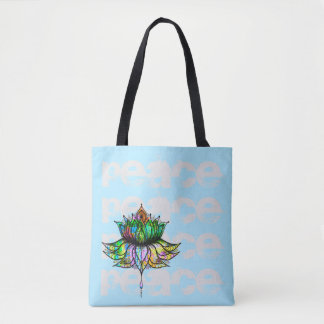 Tote O bolsa de Lotus da paz