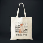 Tote O bolsa de Shiba Inu<br><div class="desc">Este bolsa de Shiba Inu,  caracterizando os traços e a personalidade da raça,  é um grande presente para todo o amante de Shiba Inu.</div>