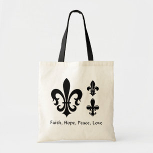 Tote O bolsa decorativo da flor de lis