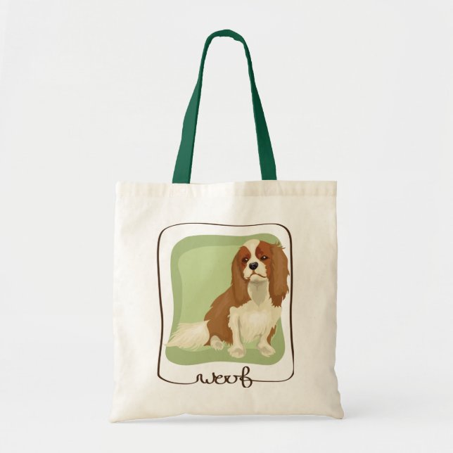 Tote O bolsa descuidado do Spaniel de rei Charles do (Frente)