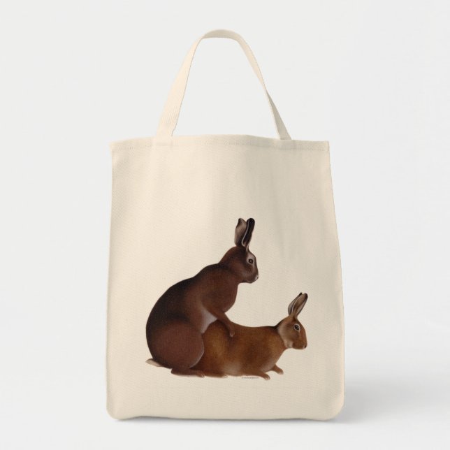 Tote O bolsa do amor do coelho (Frente)