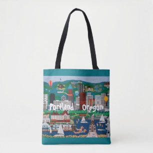 Tote O bolsa do Aqua de Portland Oregon