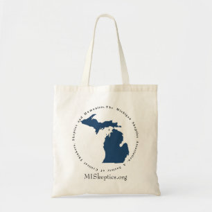 Tote O bolsa do branco de MISkeptics