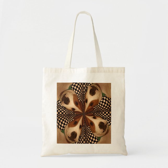 Tote o bolsa do caleidoscópio de 4 filhotes de cachorro (Frente)