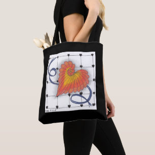 Tote O bolsa do coração do Doodle