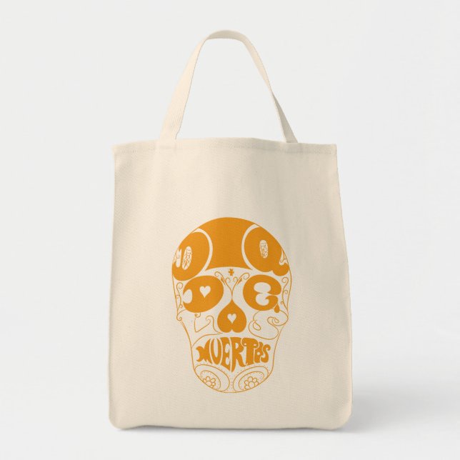 Tote O bolsa do crânio de Diâmetro De Los Muertos (Frente)