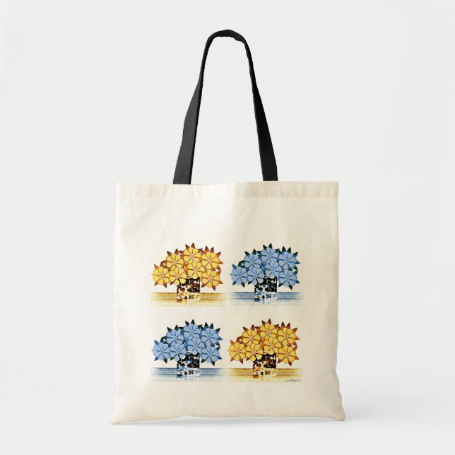 Tote O bolsa do design de sete flores (Frente)