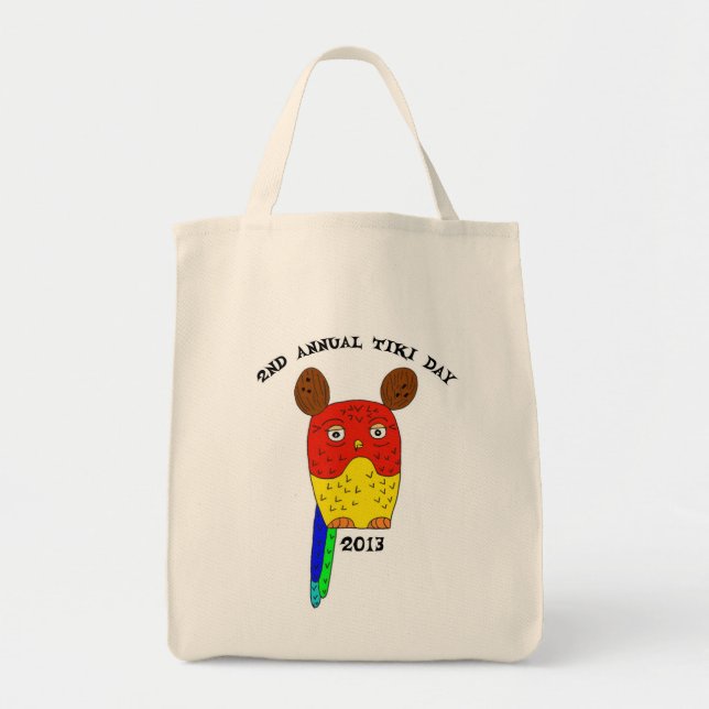 Tote O bolsa do dia de Tiki (Frente)