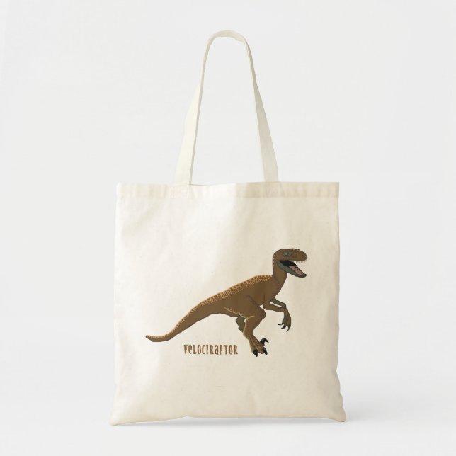 Tote O bolsa do dinossauro do Velociraptor (Frente)