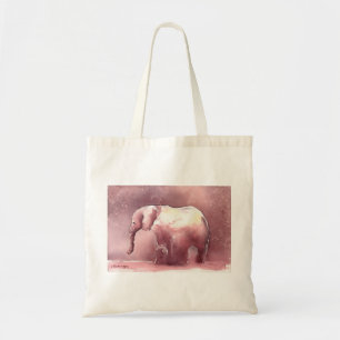 Tote O bolsa do elefante cor-de-rosa