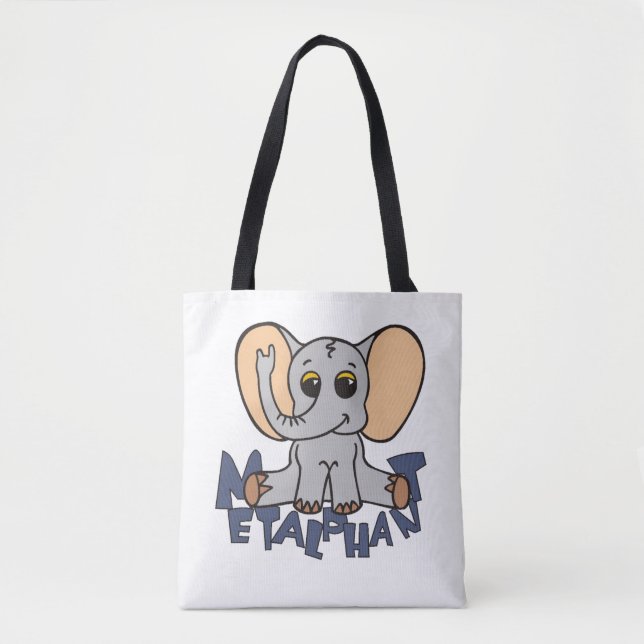 Tote O bolsa do elefante de Metalphant ou saco do (Frente)