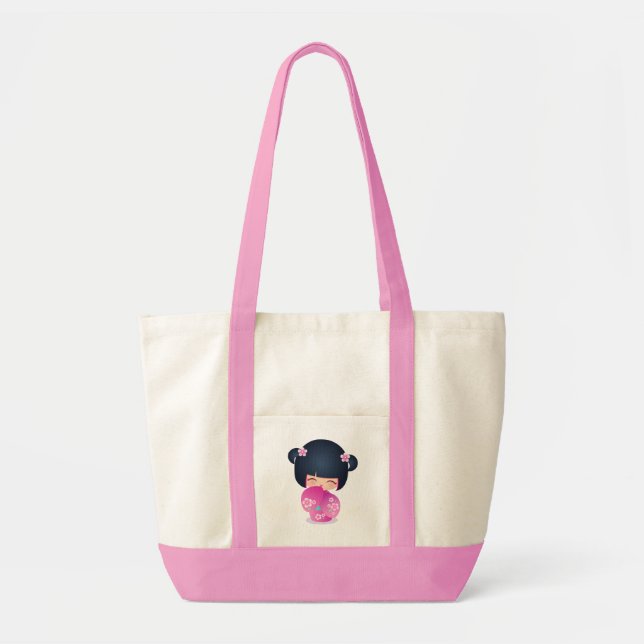 Tote O bolsa do Fraise de Kokeshi (Frente)