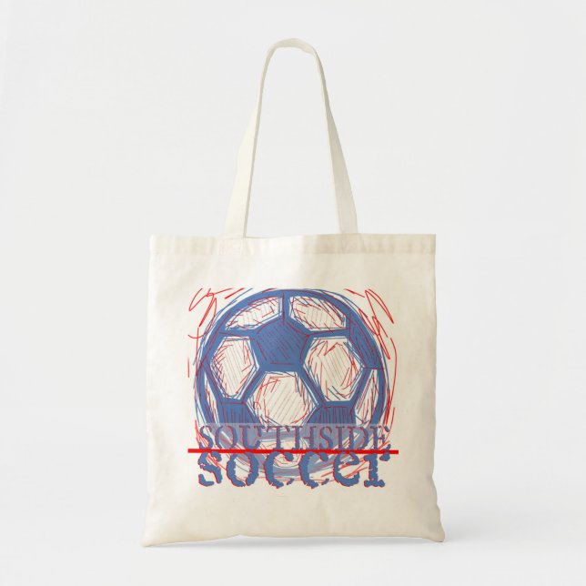 Tote O bolsa do futebol de Southside (Frente)