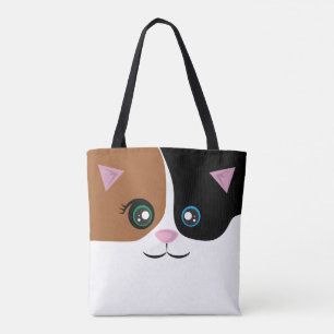 Tote O bolsa do gato - chita