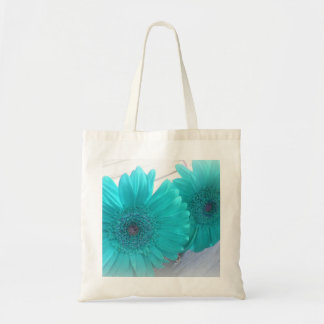 Tote O bolsa do Gerbera de turquesa