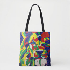 Tote O bolsa do leão do pop art
