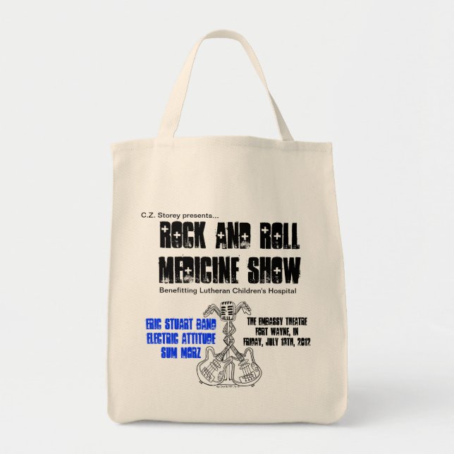 Tote O bolsa do mantimento da mostra da medicina do (Frente)