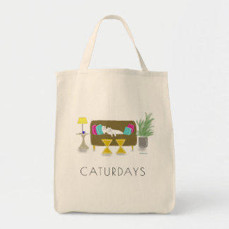 Tote O bolsa do mantimento de "CATURDAYS"