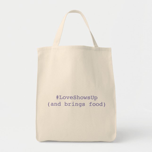 Tote O bolsa do mantimento de LoveShowsUp (Frente)