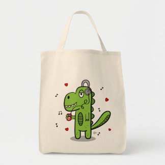 Tote O bolsa do mantimento do dinossauro de Rockosaur