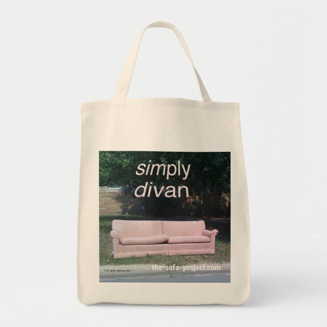 Tote O bolsa do mantimento do projeto do sofá (Frente)