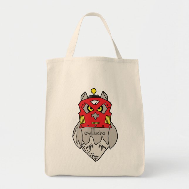 Tote O bolsa do mantimento do robô de Lucha da coruja (Frente)