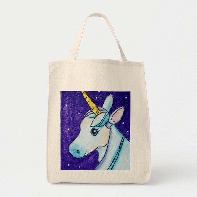 Tote O bolsa do mantimento do unicórnio (Frente)