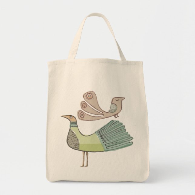 Tote o bolsa do mantimento dos quirkybirds (Frente)