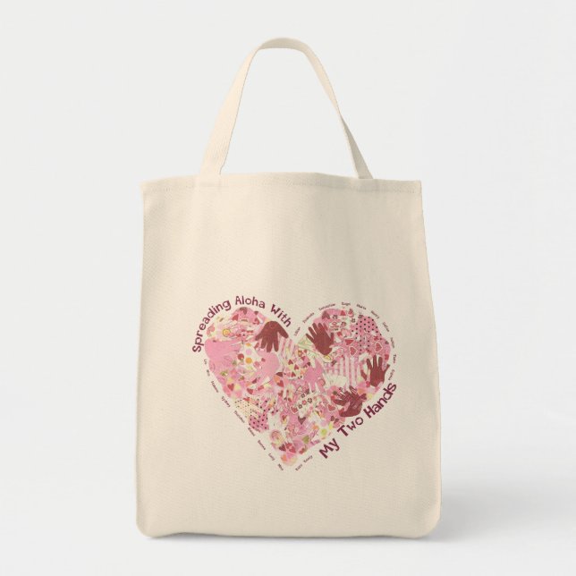 Tote O bolsa do mantimento: Espalhamento Aloha (mais (Frente)