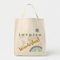 O bolsa do mantimento - inspire o Wanderlust -