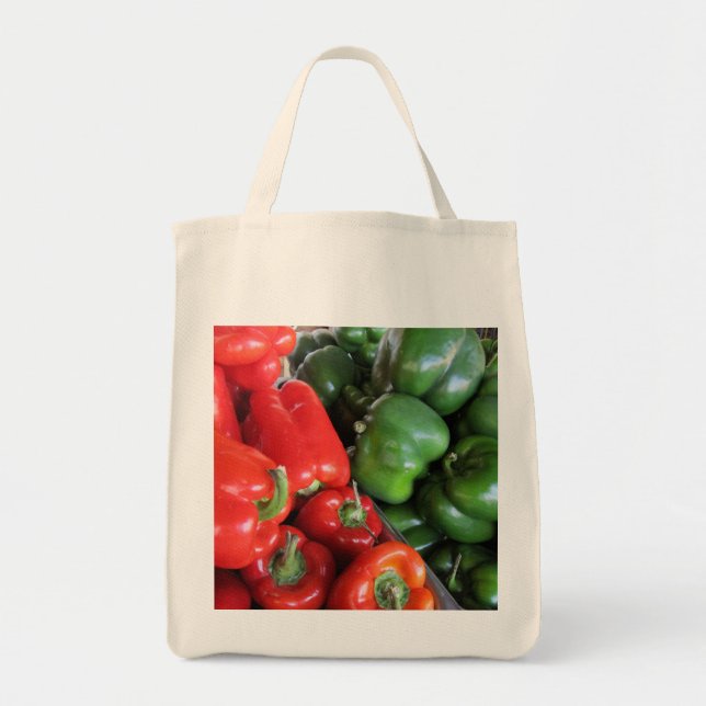 Tote O bolsa do mantimento--Pimentas de Bell (Frente)