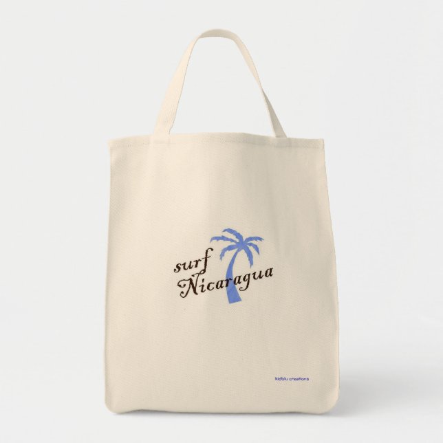 Tote O bolsa do mantimento - surf Nicarágua (Frente)