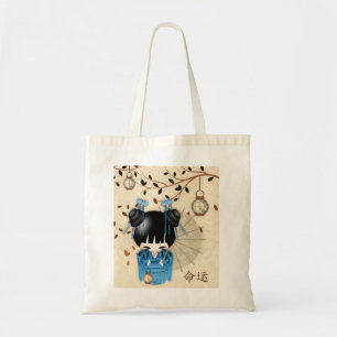 Tote O bolsa do orçamento da boneca de Kokeshi do