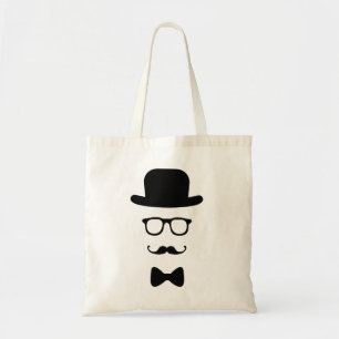 Tote O bolsa do orçamento da cara do hipster