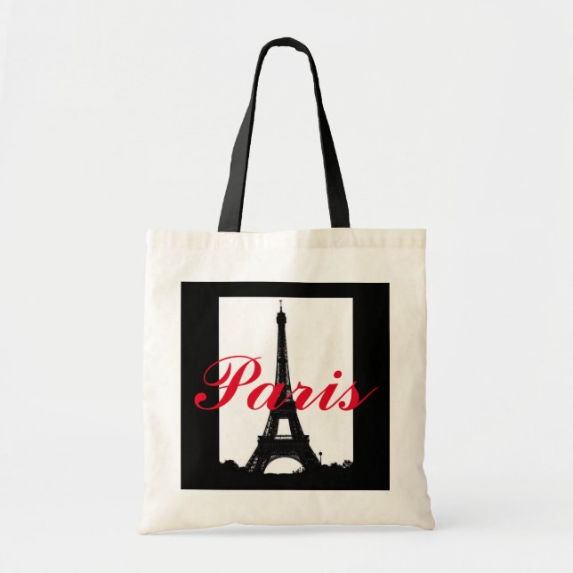 Tote O bolsa do orçamento da torre Eiffel de Paris (Frente)