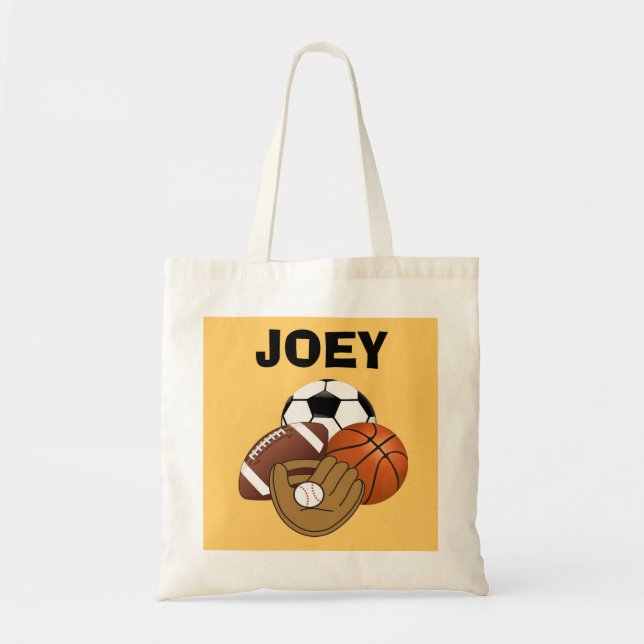 Tote O bolsa do orçamento das bolas do esporte (Frente)