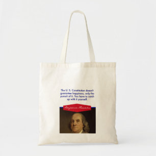 Tote O bolsa do orçamento de Benjamin Franklin