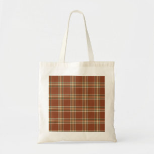 Tote O bolsa do orçamento do Tartan de Brown