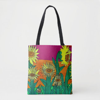 Tote O bolsa do por do sol do girassol