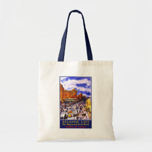 Tote O bolsa do poster das viagens vintage de "Atlantic