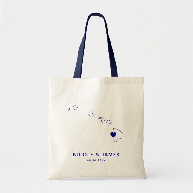 Tote O bolsa do saco da boa vinda do casamento de (Frente)
