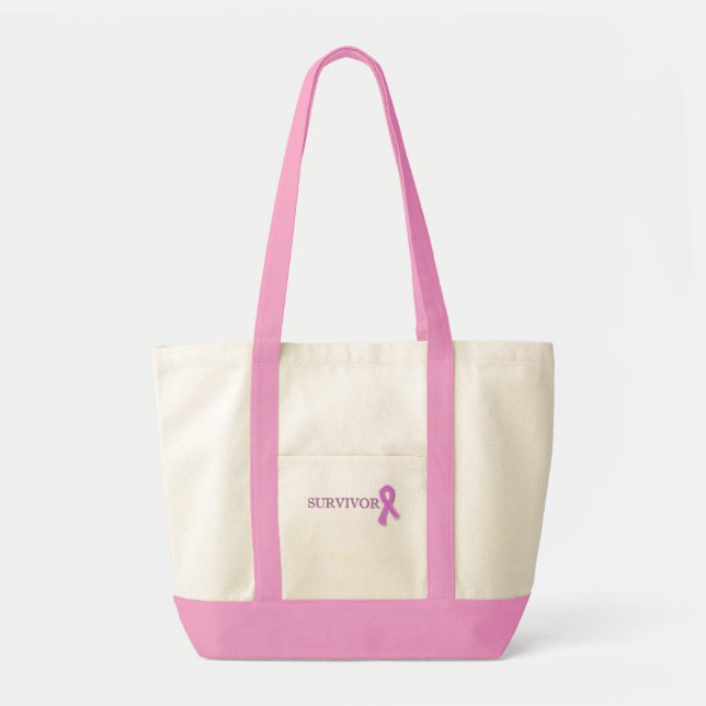 Tote O bolsa do sobrevivente do cancro da mama (Frente)